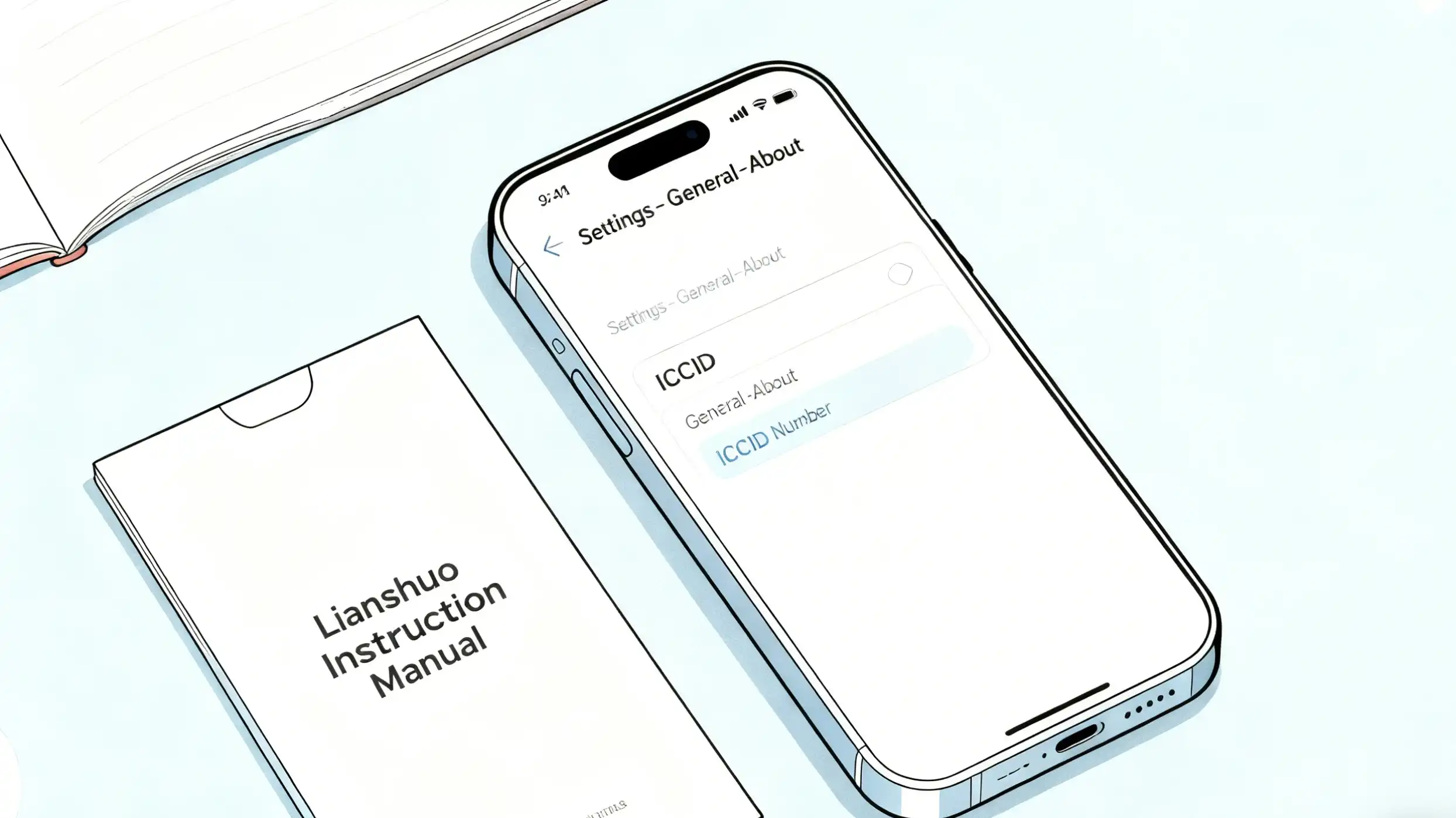 Find ICCID in Phone Settings